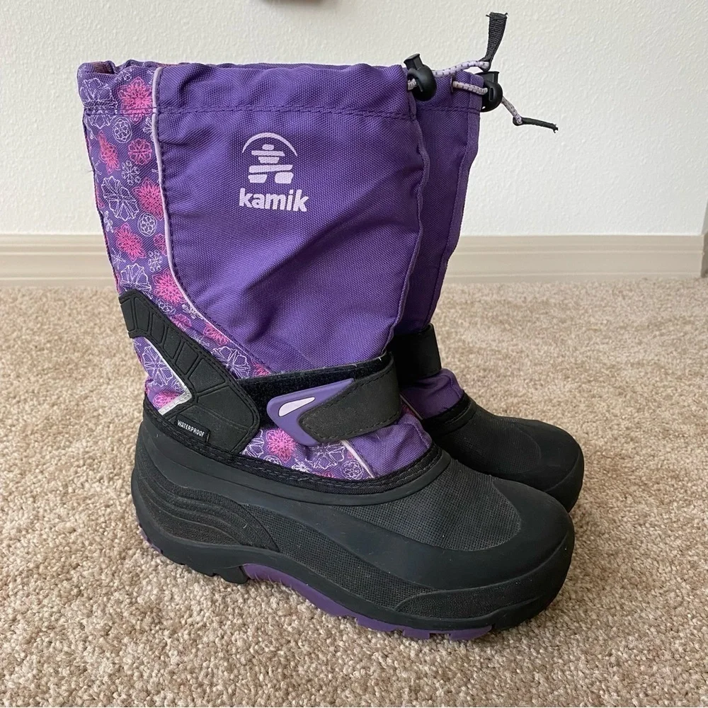 Kamik | Girl's Snowfall Winter Boot Size 5 Purple Pink
